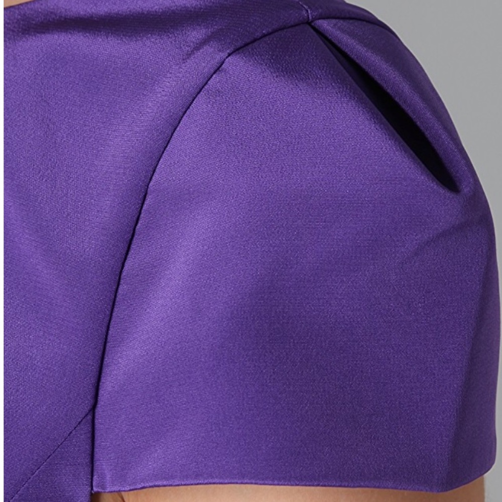 Tibi Purple Cap Sleeve Cocktail Dress Sz 4 - Picture 6 of 8